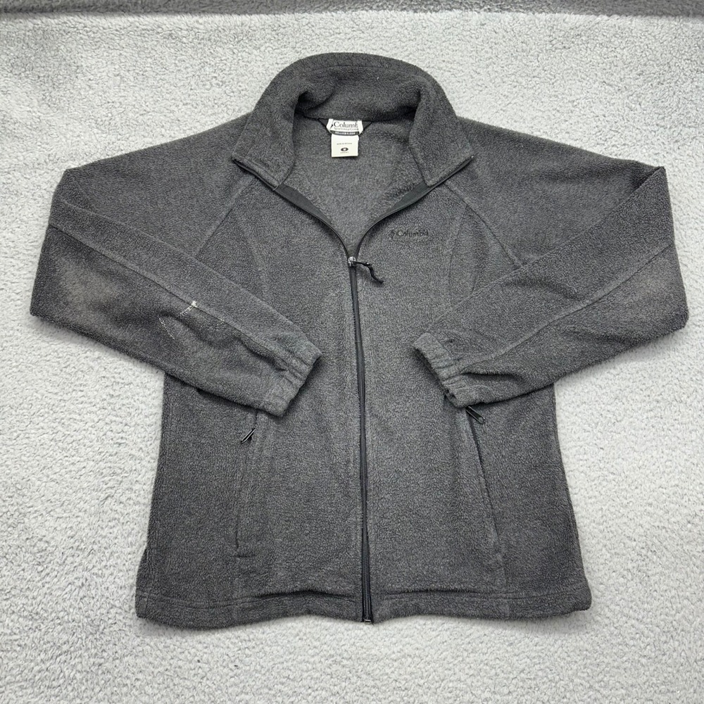 Columbia Sportswear 210 WL6439 Womens Medium Gray Full Zip Poly‎ Fleece Jacket
